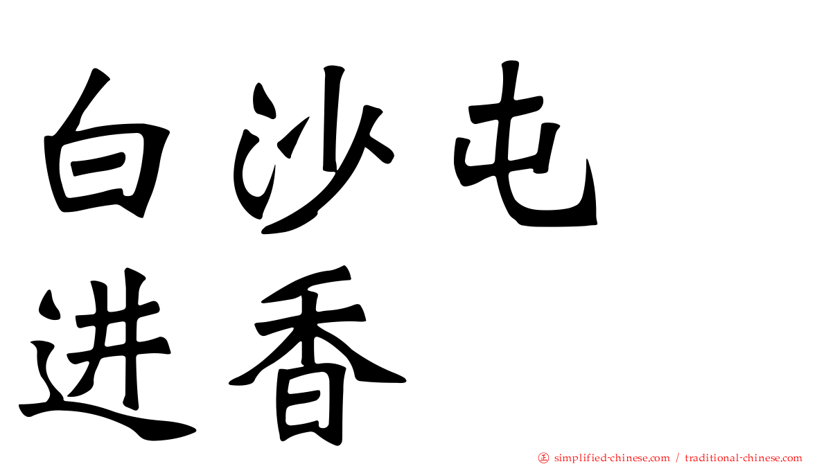 白沙屯　进香